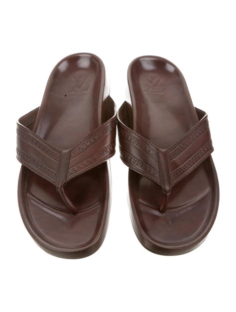 louis vuitton monogram flip flops